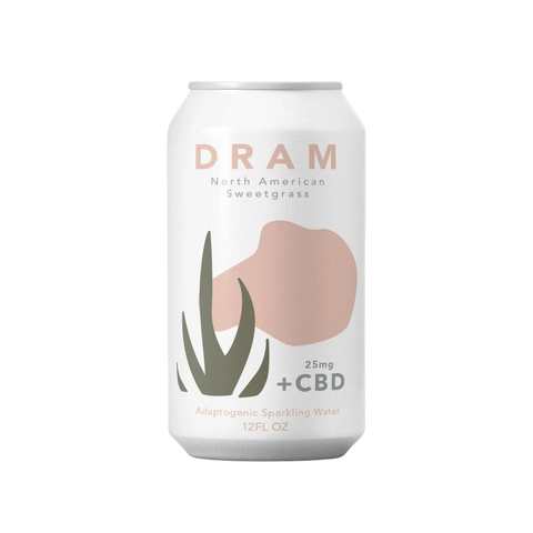 Dram Sweetgrass Adaptogenic CBD Sparkling Water