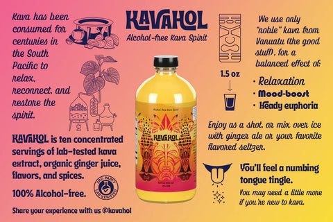 KAVAHOL Alcohol-free Kava Spirit